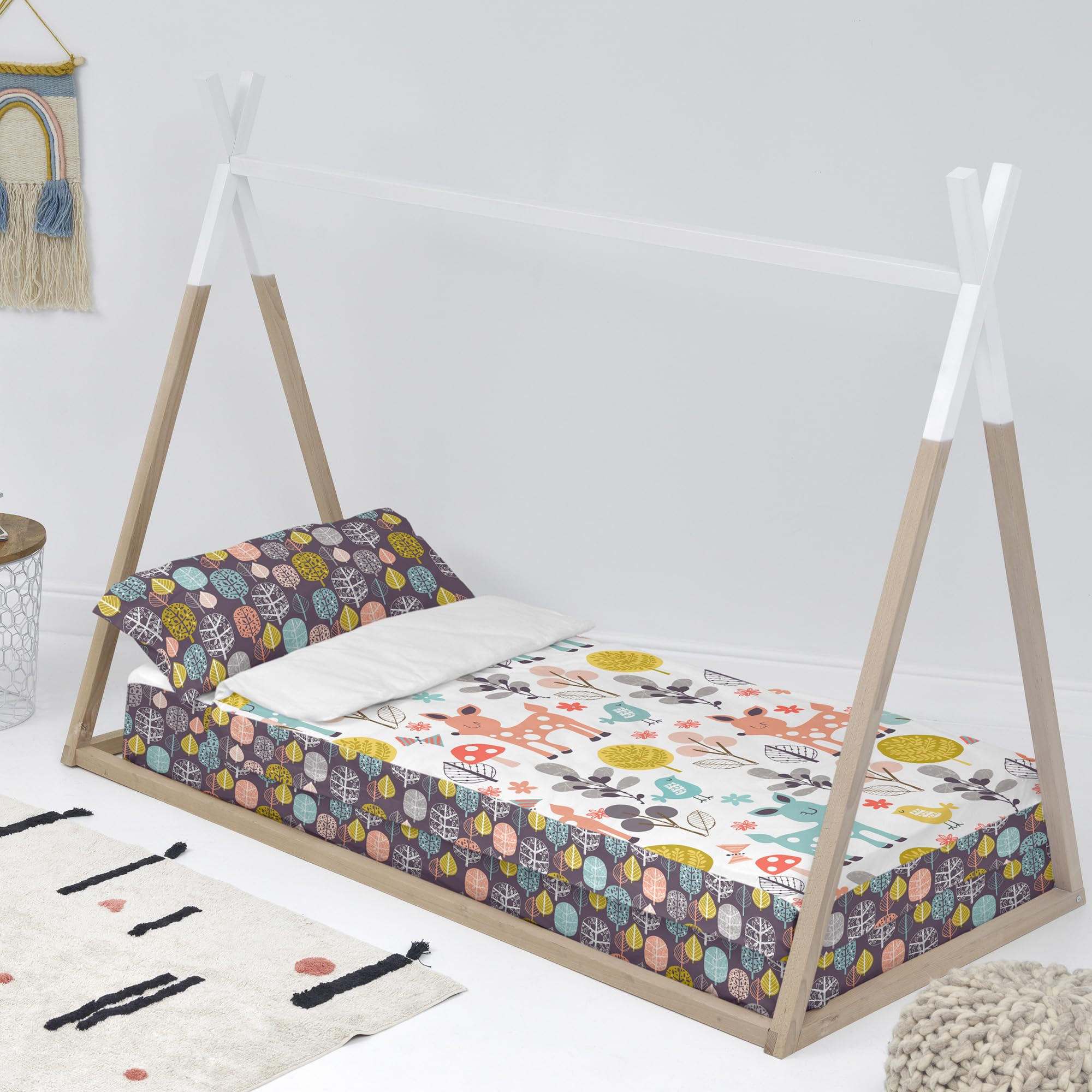 Saco nórdico Woodland 105x200 cm sans rembourrage pour lit 105