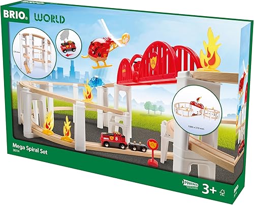 Miniatura 3 de BRIO World - 36114 Mega Spiral Set Juego de tren de juguete para niños a partir de 3 años
