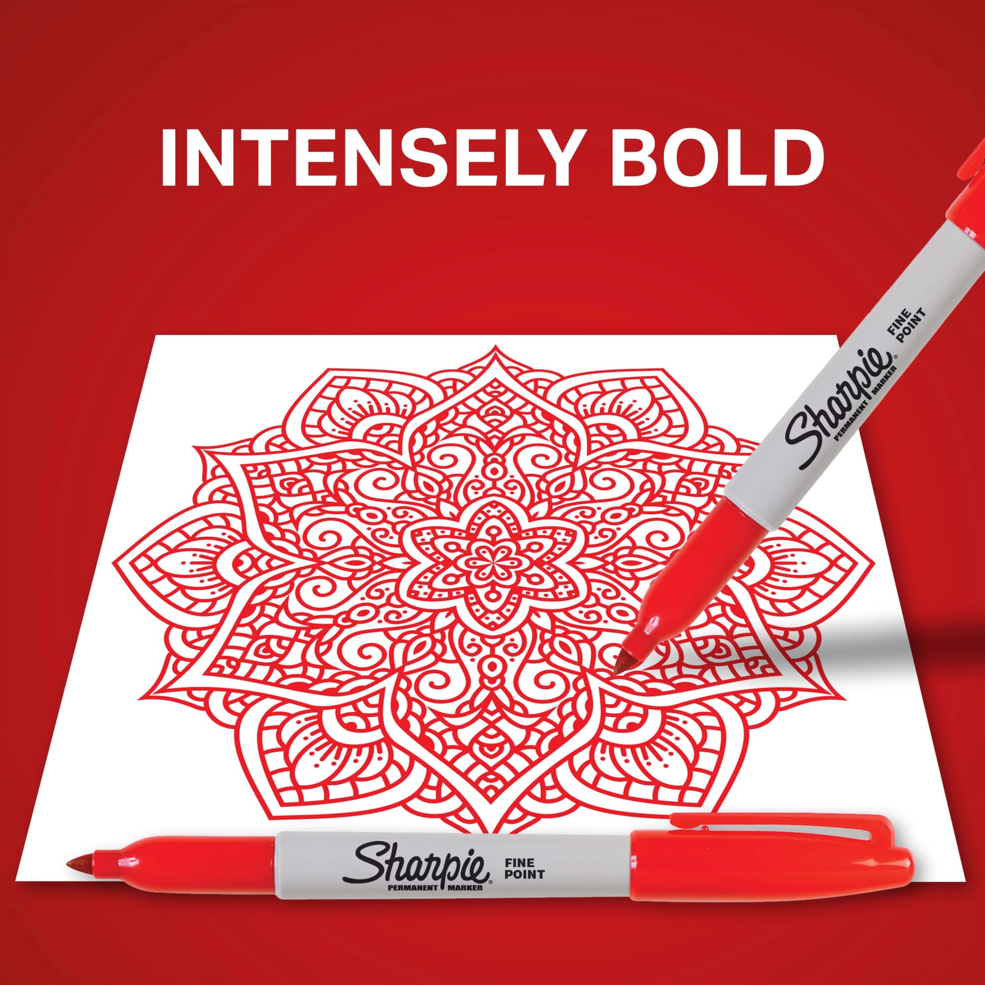 Sharpie Red Permanent Markers - 12 Count -4