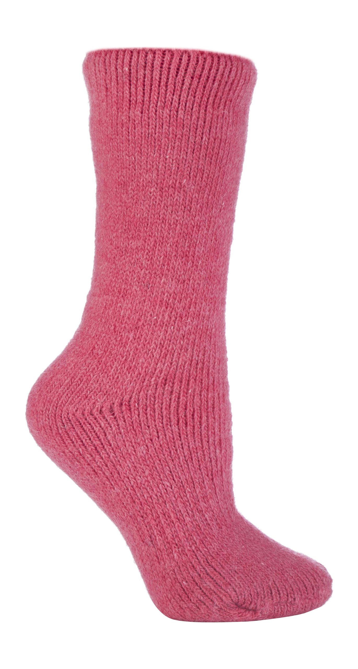 Heat Holders Women's Pink (S.wool) - Thick Winter Warm 2.7 Tog Short Cosy Thermal Wool Rich Socks (4-8 Uk, )
