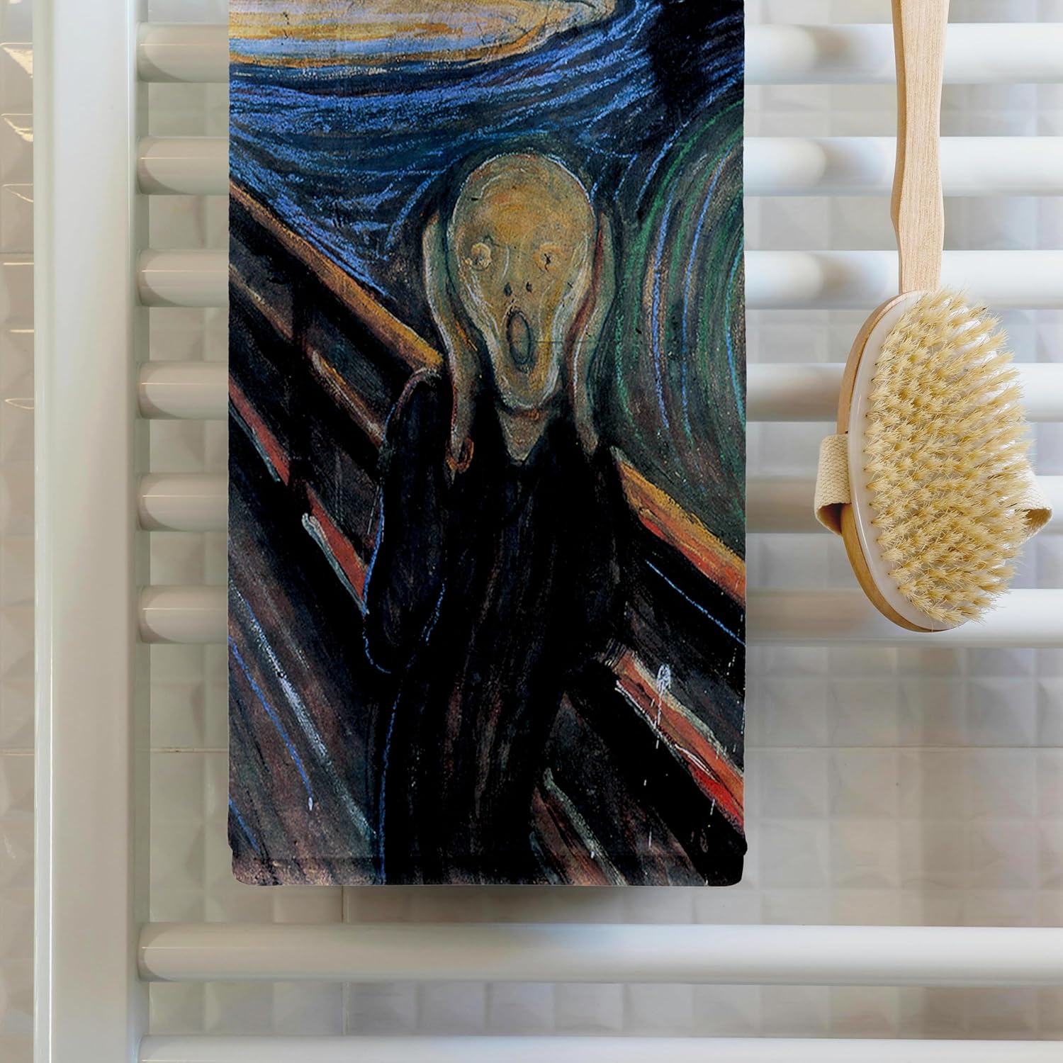 3dRose The Scream by Edvard Munch 22x30 Bath Hand Pool Towel