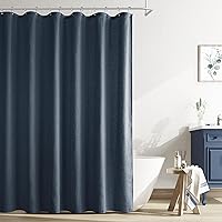 Vista 50 de Naturoom cortina de ducha de 36 pulgadas - cortina de ducha estrecha para espacio pequeño, de medio tamaño, de lino verde ultra gruesa, juego