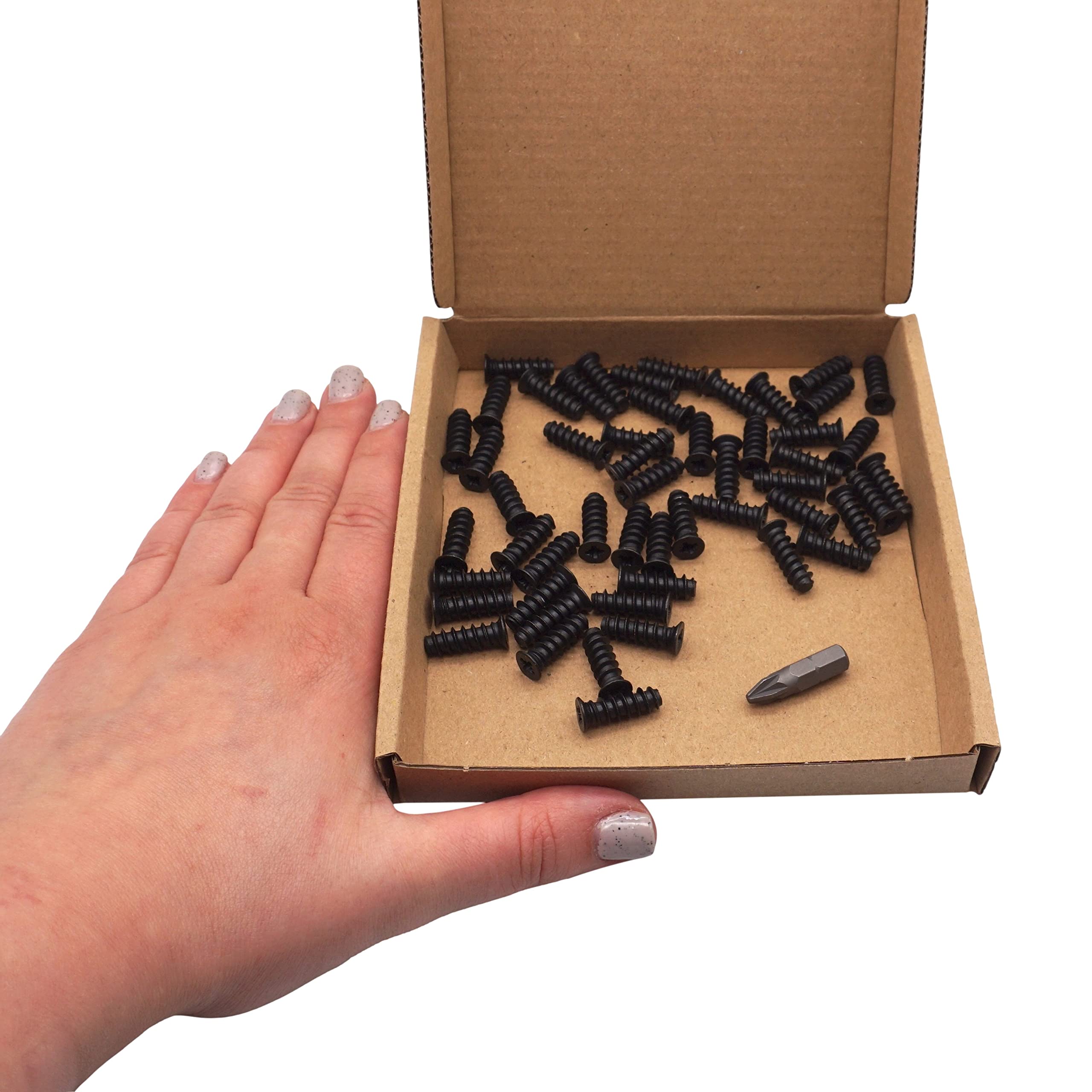 VIGRUE Euroschrauben Set 170 Stück - Möbelschrauben 6,3mm Senkkopf