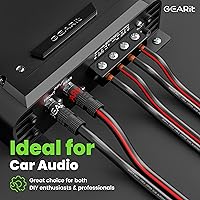 Vista 4 de GEARit Cable de altavoz de calibre 12, cable de altavoz de 20 pies para audio de automóvil, cine en casa, CCA (negro)