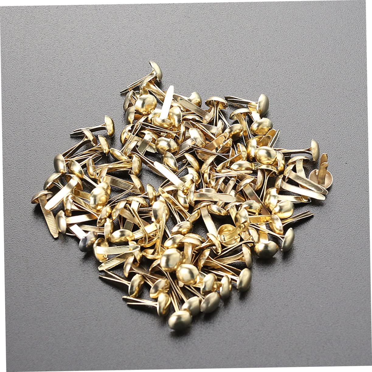 Beatifufu 100 Pcs Mini Round Spikes Brads Paper Fasteners Scrapbooking Brads DIY Mini Craft Perfect for Scrapbooking DIY Projects