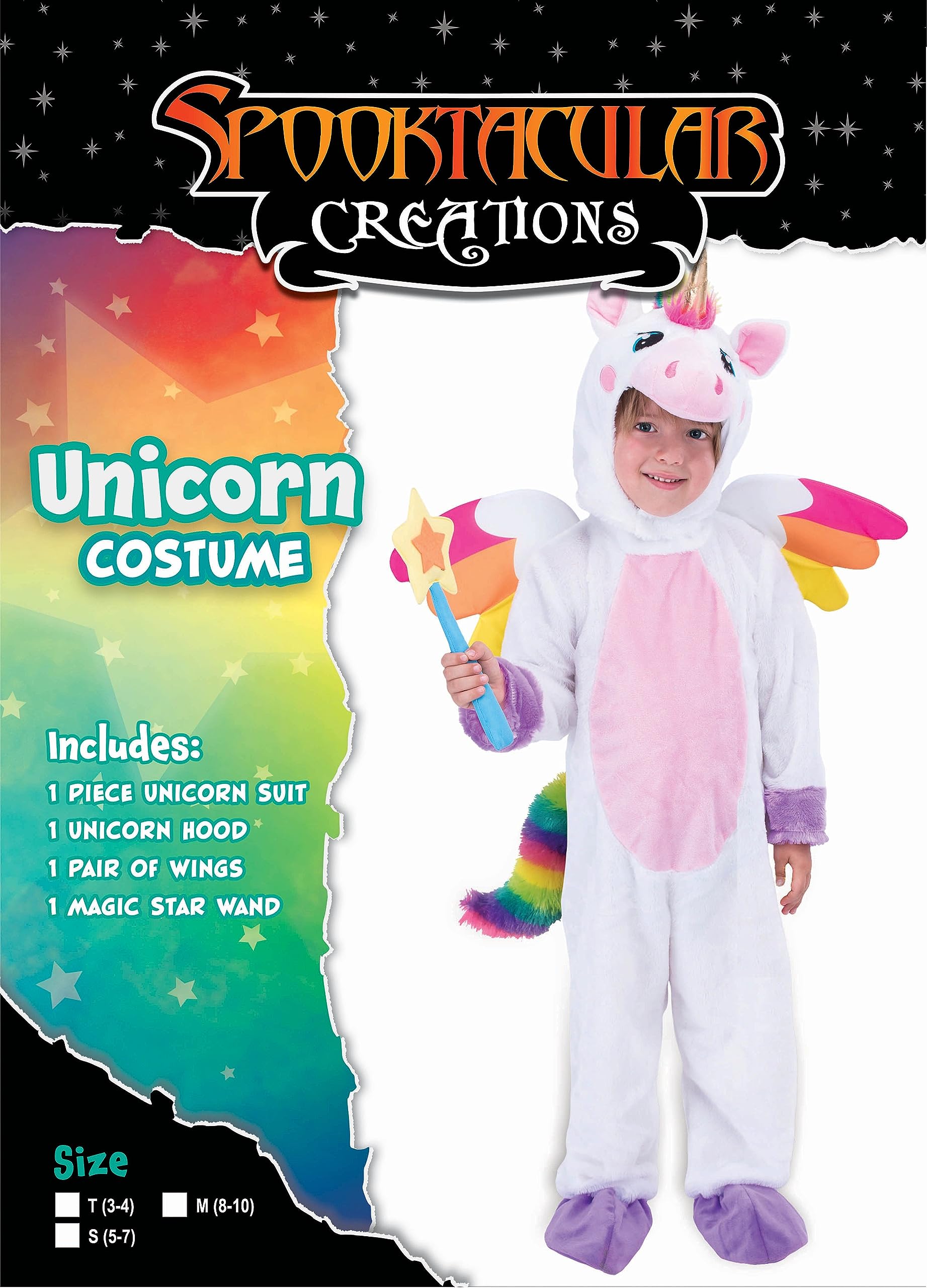 Spooktacular Creations Traje Unicornio niño Blanca (Blanco, Toddler)
