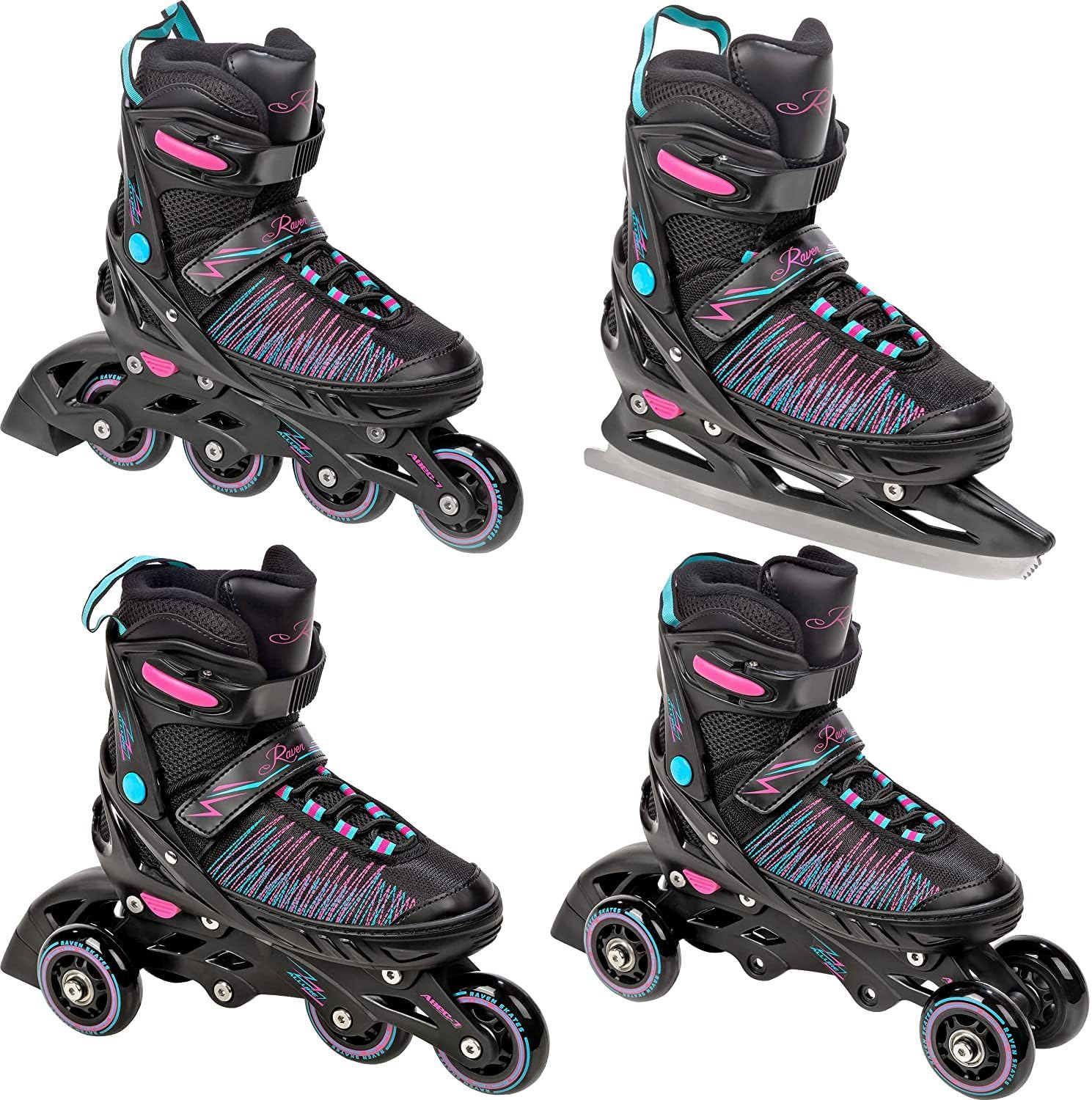 Raven Allure - Patines en línea, Tri-Skate/Patines de Ruedas y Hielo