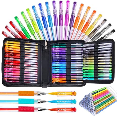 Miniatura 2 de 72 juegos de dibujo para artistas, 48 colores con purpurina y 24 colores de doble punta