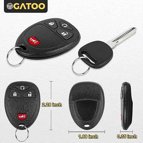 Miniatura 5 de Llavero de repuesto con control remoto sin llave para Chevy Silverado Suburban Tahoe Avalanche Equinox GMC Sierra Yukon Acadia Savana Escalade