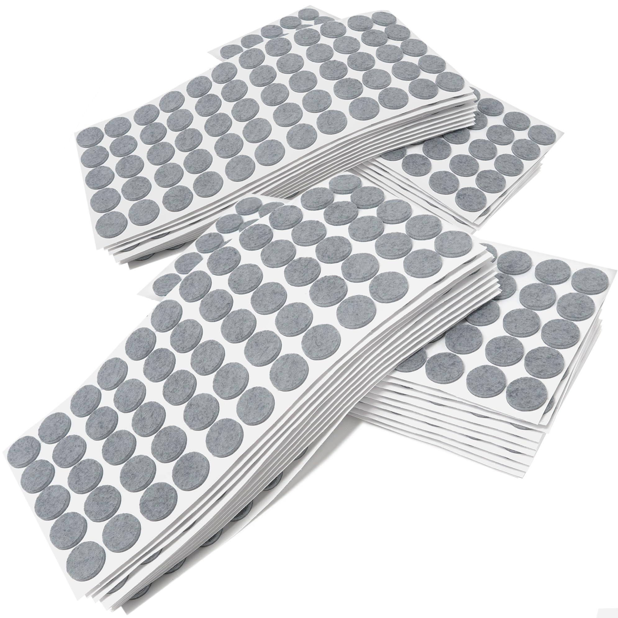Adsamm® / 3000 x deslizantes de Fieltro autoadhesivos/Gris/ø 20 mm/Redondo/Deslizantes de Fieltro para Muebles de 3,5 mm de Grosor/Deslizantes para Muebles y Suelos