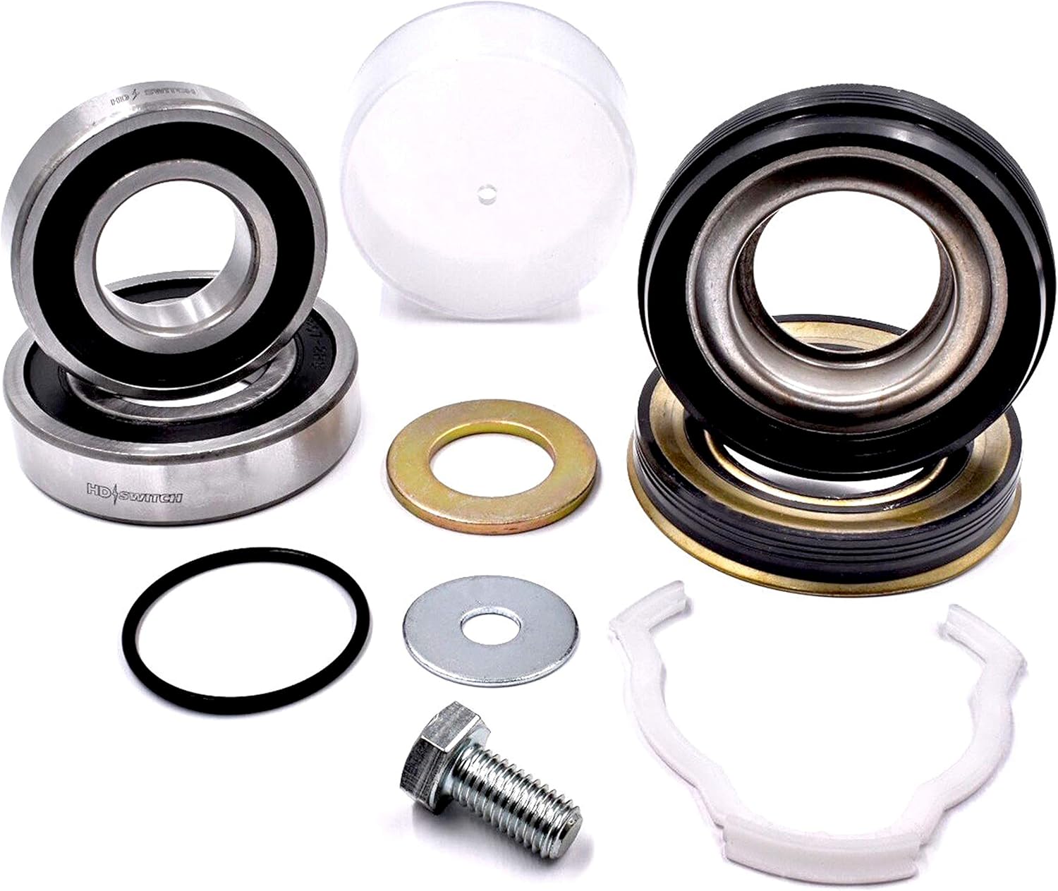 HD Switch - Premium Tub Rebuild Kit For Maytag Neptune Whirlpool 22004465, 22002154, 997916, AP4009088, WP22004465 - Seal Install Tool & Instructions - High Speed C3 Bearings
