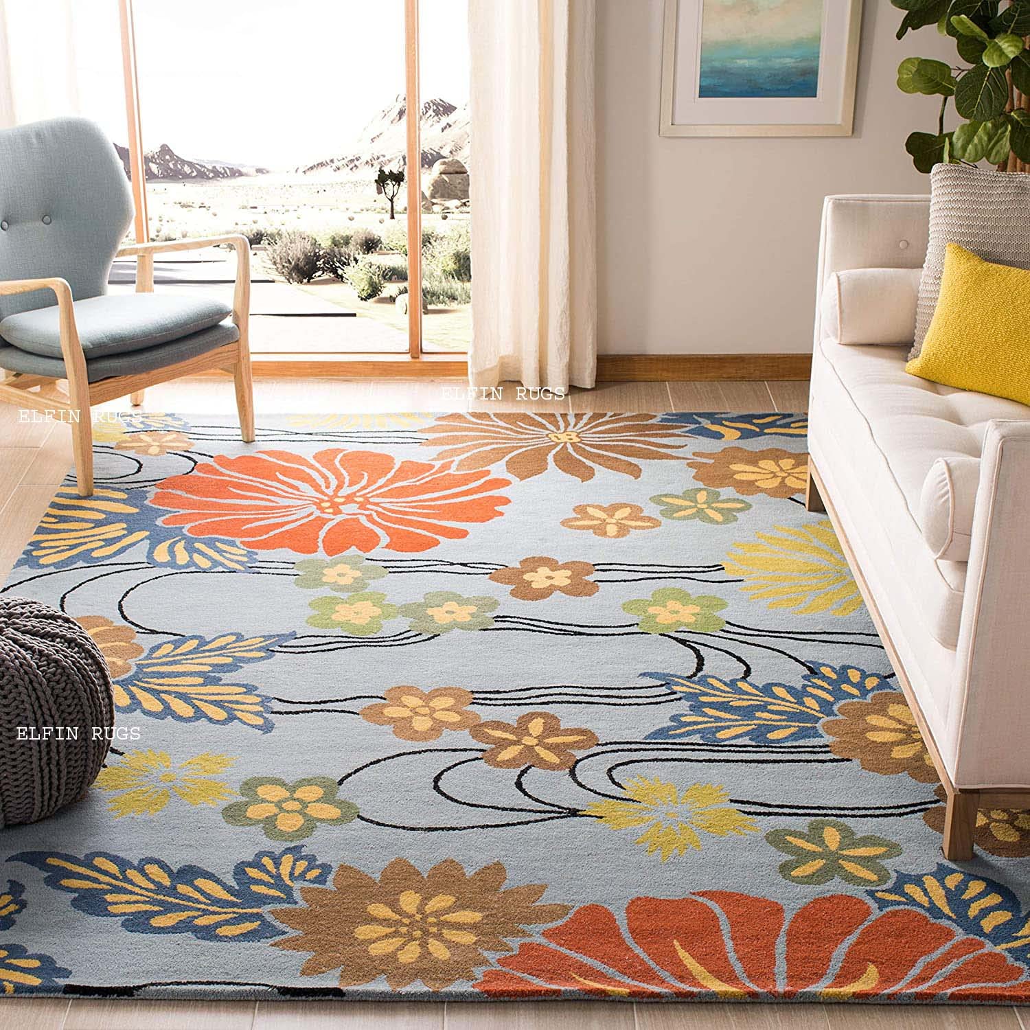 Hi-Fi Carpets Embossed Handmade Export Quality (USA) Tuffted Pure Woollen Thick, Carpet for Living Room Bedroom Size 4 x 6 feet (120X180 Cm) (B0B78398C6) Amazon Price History, Amazon Price Tracker