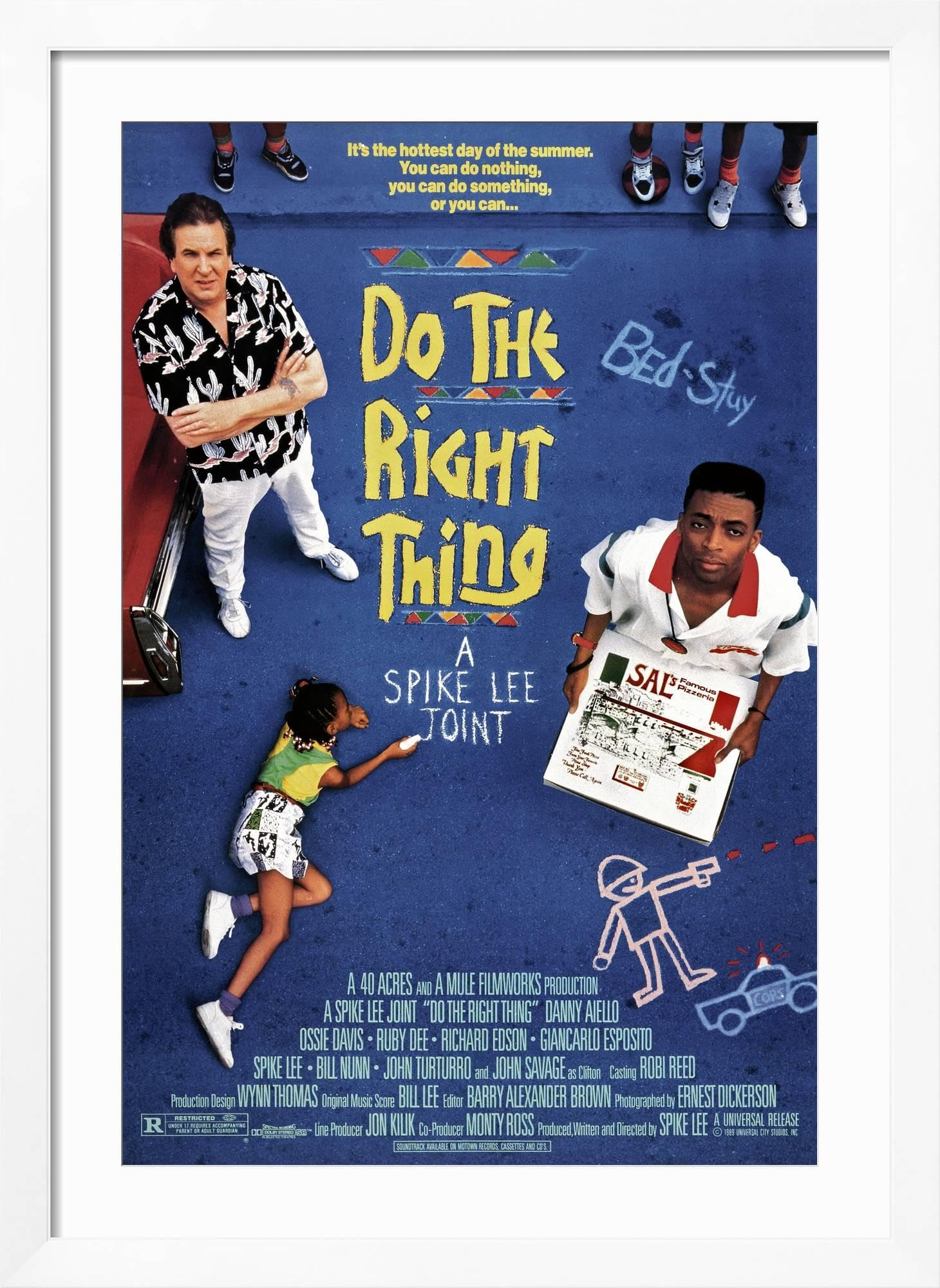 AllPosters Wall Photographic Print Do the Right Thing [1989], directed by SPIKE LEE. on White Frame, 24x36