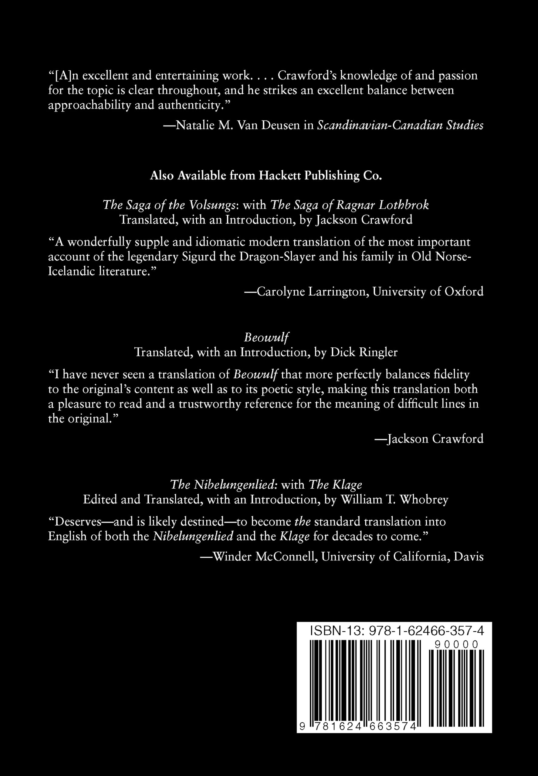 The Poetic Edda: Stories of the Norse Gods and Heroes (Hackett Classics)