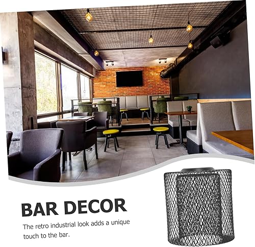 Miniatura 2 de 2 unids lámpara de techo pantallas de hierro para pasillo pasillo comedor bar pub estilo retro geométrico malla colgante