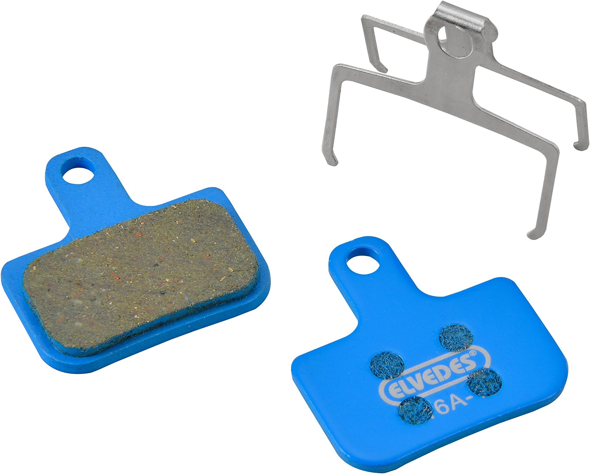 Elvedes1 Pair Organic Set of Brake Pads for Bicycle/Mountain Bike/E-Bike/Road for Avid DB1/DB3 and Sram Level TL Unisex Adult, Blue