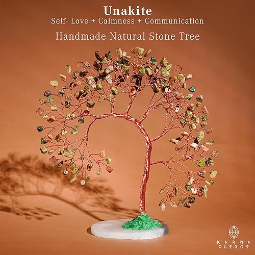 Miniatura 167 de Árbol de la vida de cristal curativo de 7 chakras, árboles bonsái hechos a mano para energía positiva, dinero y buena suerte, árbol para decoración