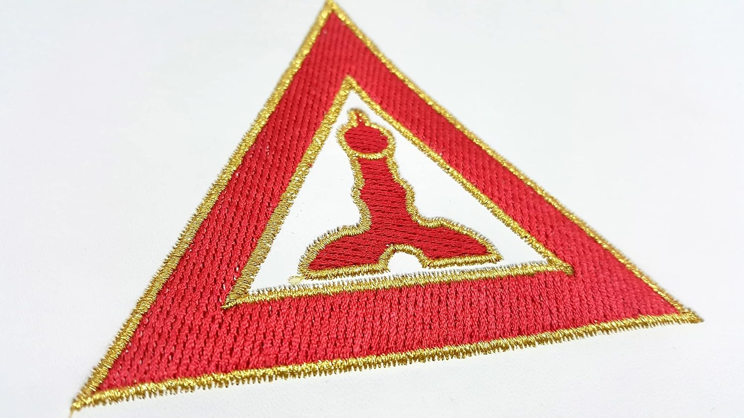 BRICKS MASONS Bricks Maons Secretary Royal Arch Chapter Officer Apron - Red Machine Embroidery