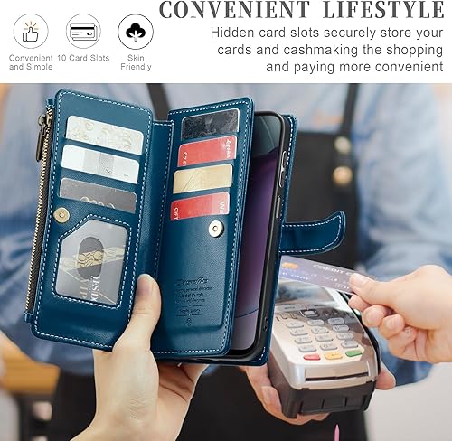 Miniatura 4 de Kowauri Funda para Motorola Moto G Stylus 5G 2023, funda magnética de piel sintética con tapa para mujeres y hombres, con correa de muñeca con