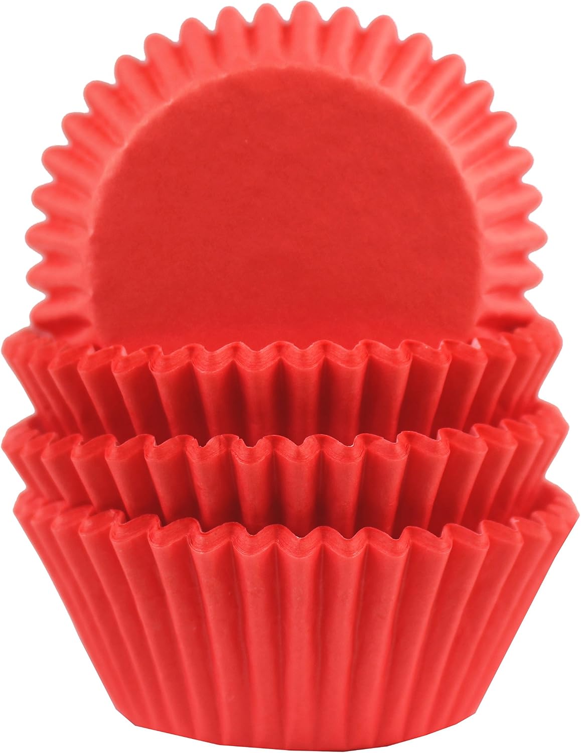 Baking Cups, Cupcake Liners, Birthday Party, Standard Size, Pack of 100 (Red)