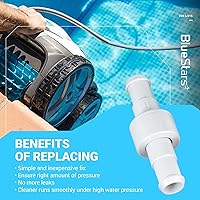 Vista 9 de BlueStars Kit de manguera de limpieza de piscina D20 giratoria y kit de tuerca de manguera D15 de repuesto para limpiadores de piscinas Zodiac