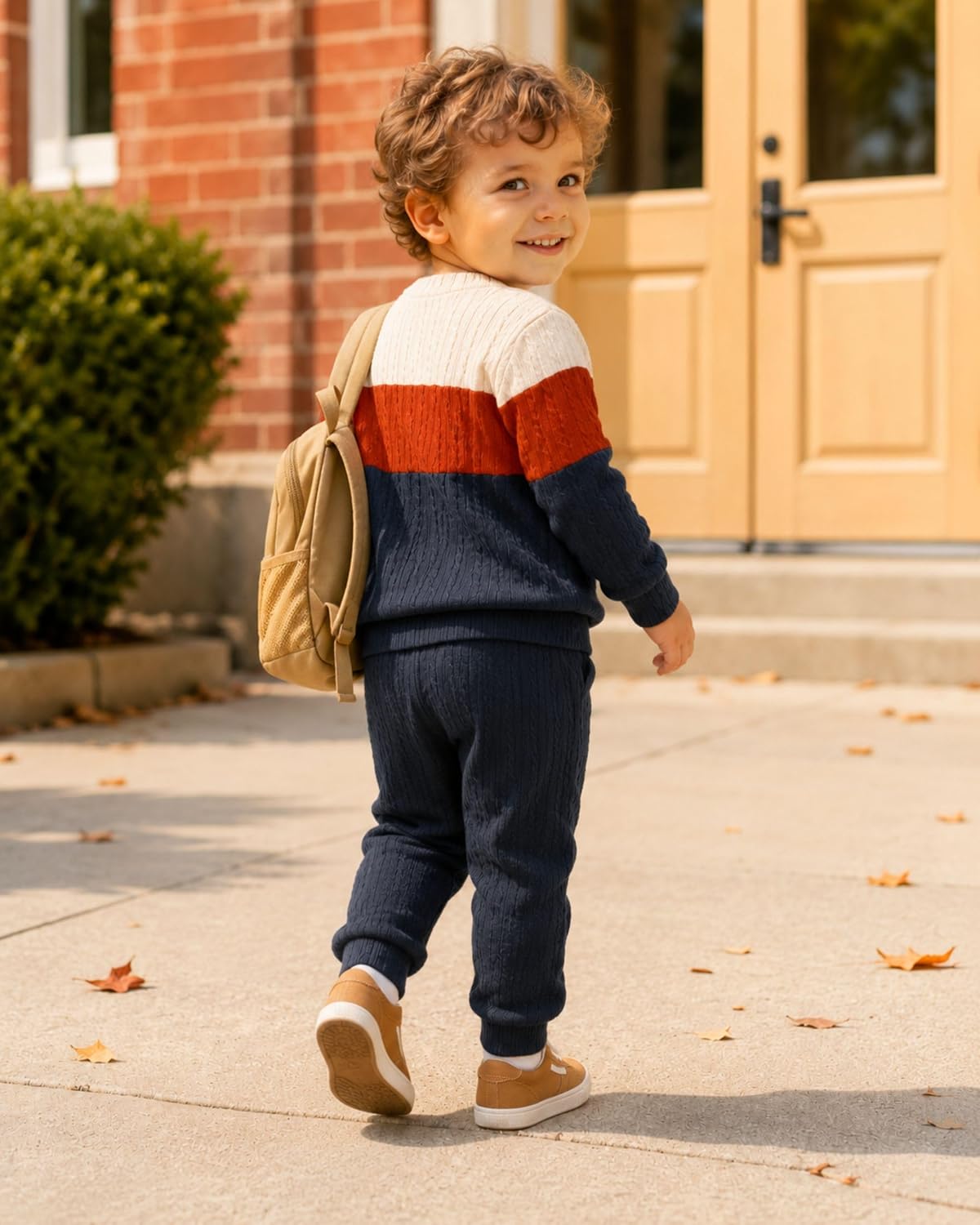 Renotemy Toddler Baby Boy Clothes Kint Sweatshirt and Pants Outfits 0M-3T image 4