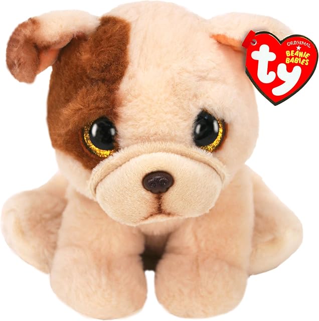 Ty UK Ltd 2005119 Houghie Pug Beanie Babies Plush Animal, Multicoloured