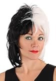 Authentic Disney's Cruella De Vil Wig, 101 Dalmatians Costume Accessory for Halloween Cosplay Standard