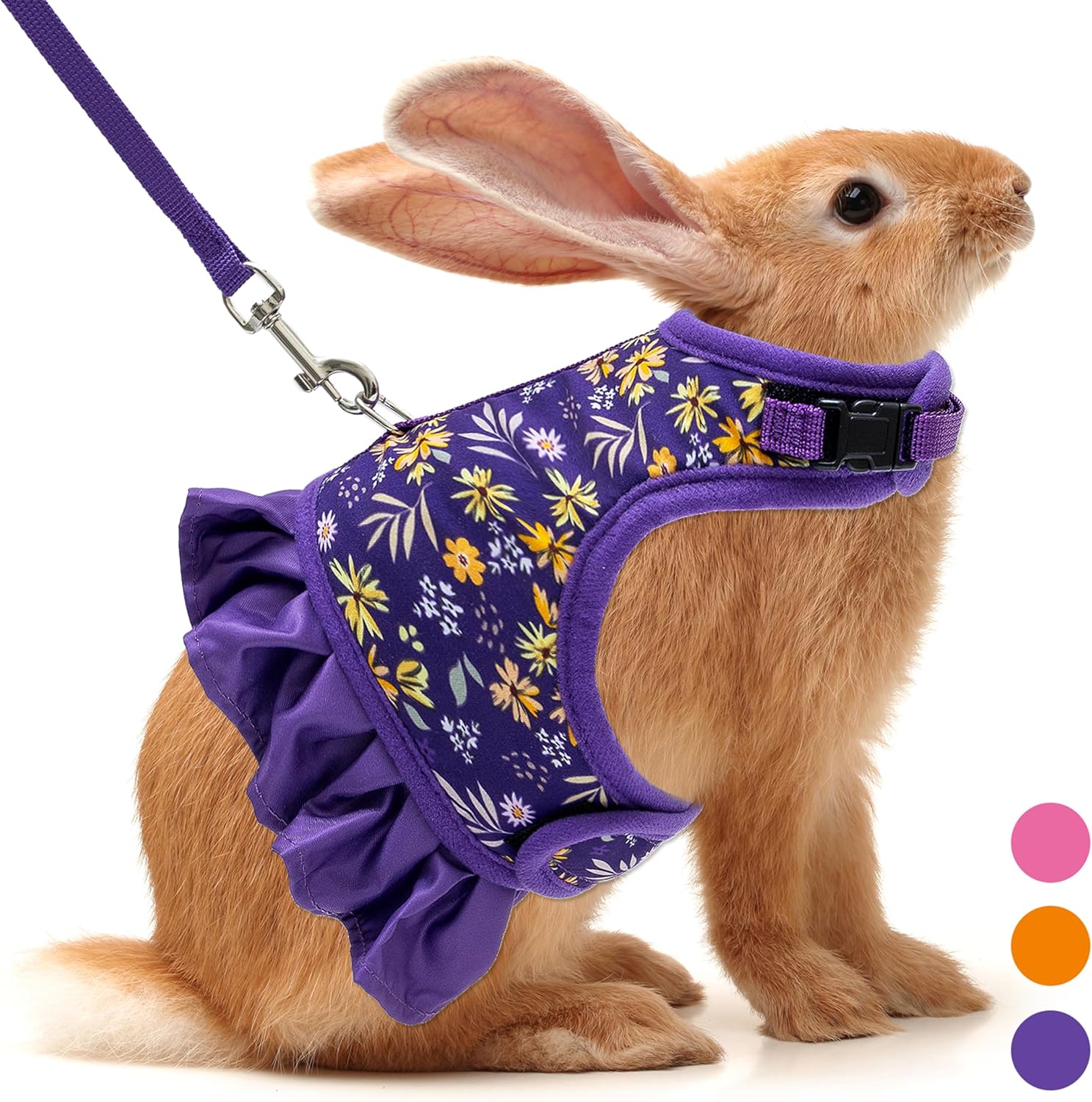 Rabbit Harness and Leash for Walking Escape Proof Cute