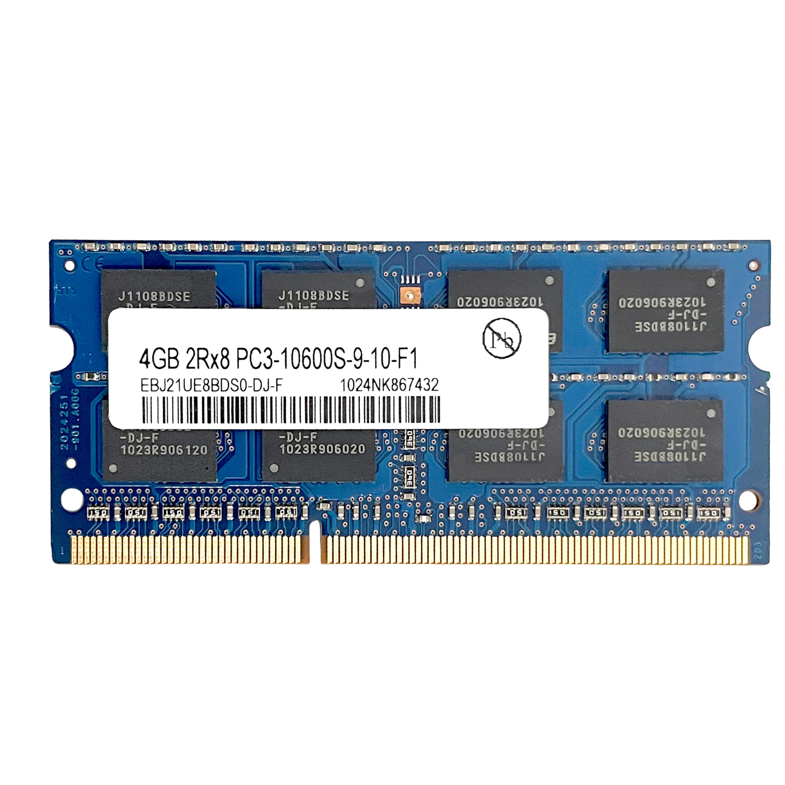 Memoria RAM de 4GB DDR3 SODIMM 2Rx8