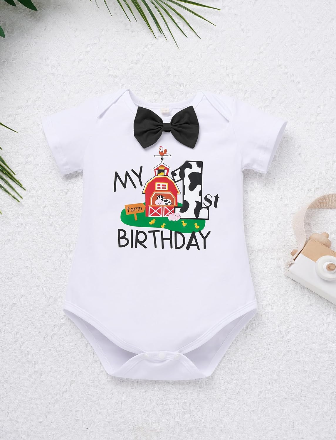 IMEKIS Baby Boys 1st Birthday Outfit Jungle Safari Animals Romper Suspenders Shorts Hat 4PCS Cake Smash Photo Shoot