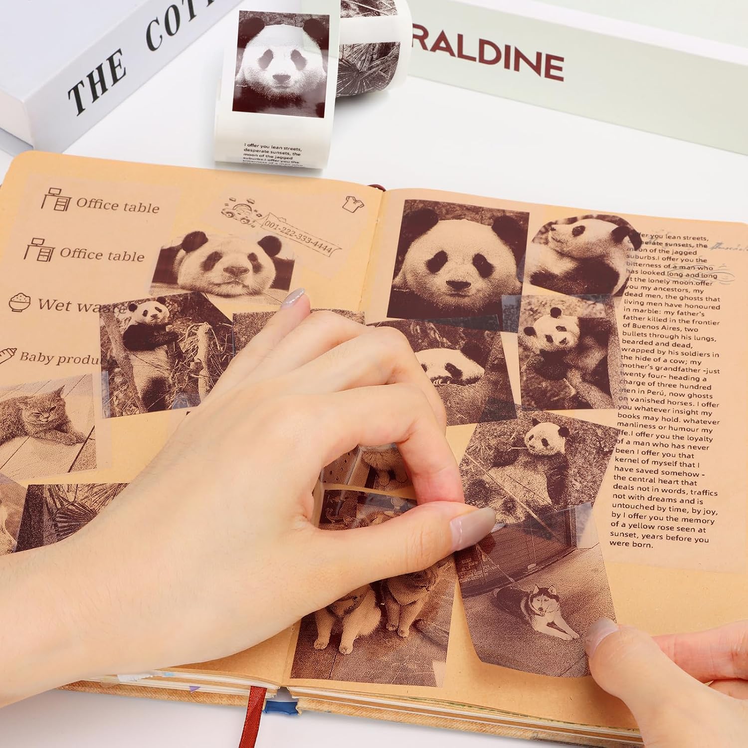 3 Rolls Transparent Thermal Inkless Sticker Paper 57 x 25mm Self-Adhesive Sticker Paper Suitable for Bluetooth Photo Printer Mini Pocket Receipt Printer for Photo,DIY,Note,Label,Memo image 2
