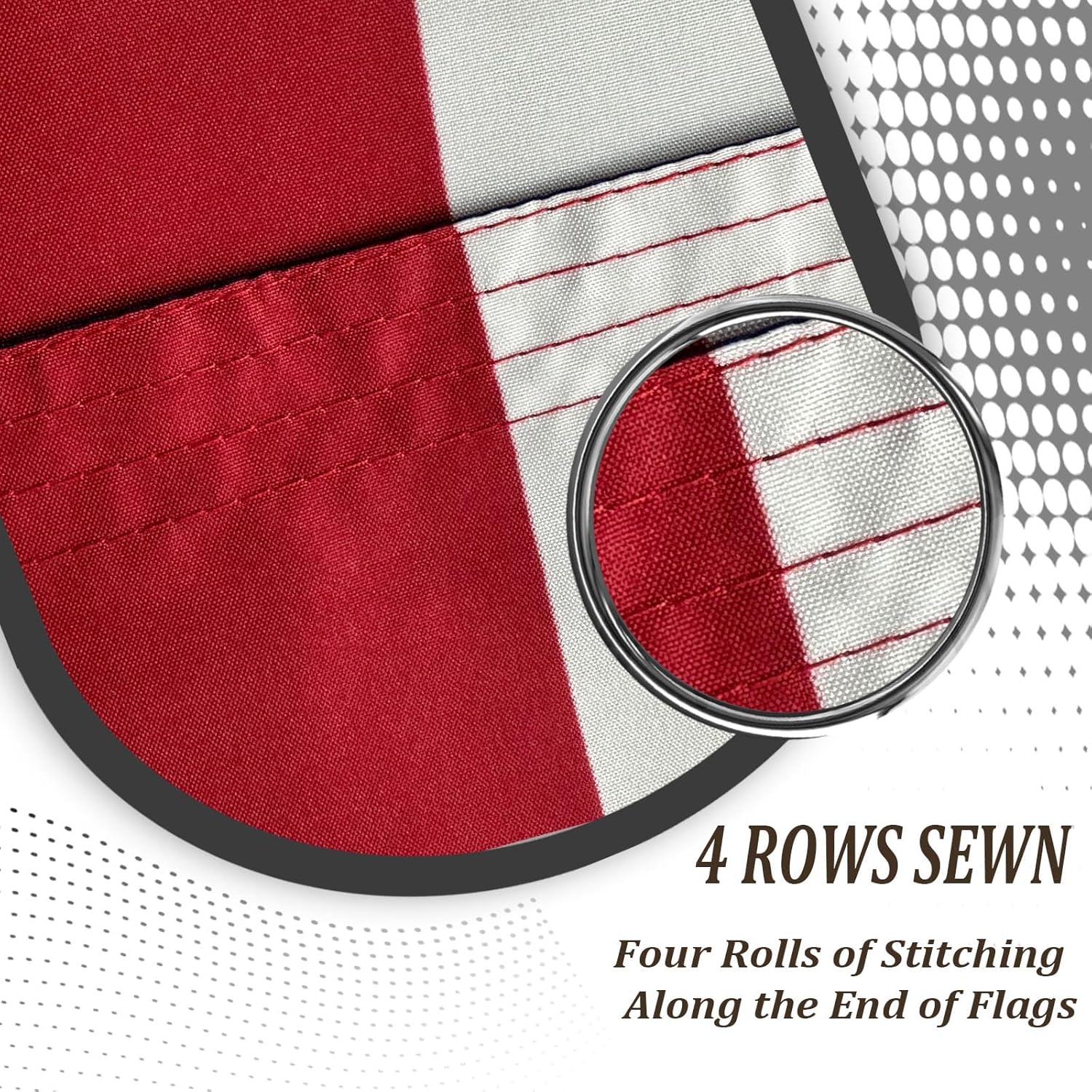 American Flags for Outside 3x5 US Flag Heavy Duty Double Sided United States American Flag Banner Outdoor 3 Ply Polyester Material with 2 Metal Grommets