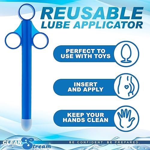 Miniatura 7 de CLEANSTREAM XL One Shot - Lanzador de lubricante de enema azul, 2 unidades