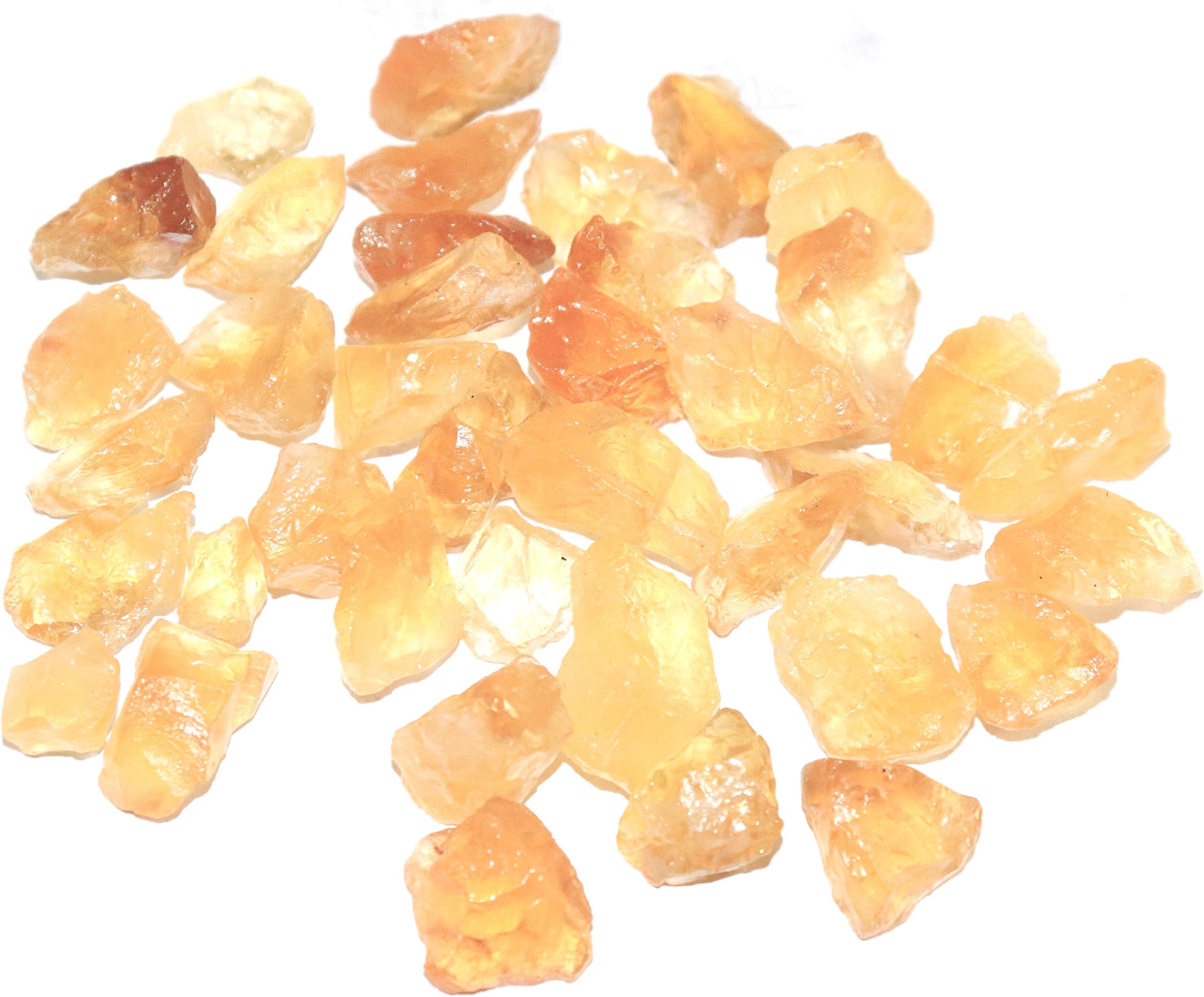 AERIZA GEMS 100% Natural Citrine Crystal Rough Raw Healing Gemstone Reiki Stones