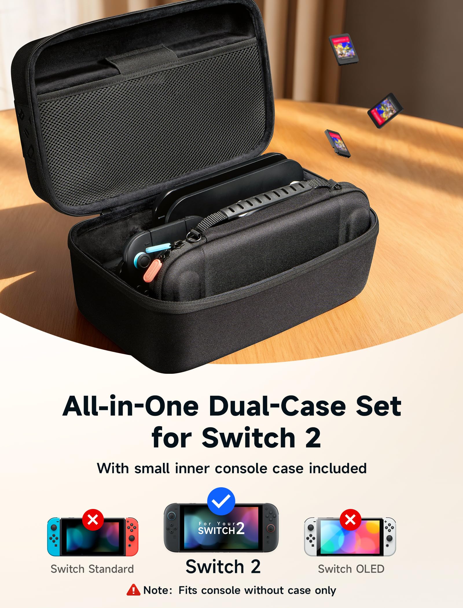 Amazon.com: JSAUX Split Protective Case for Switch 2&Large Hard