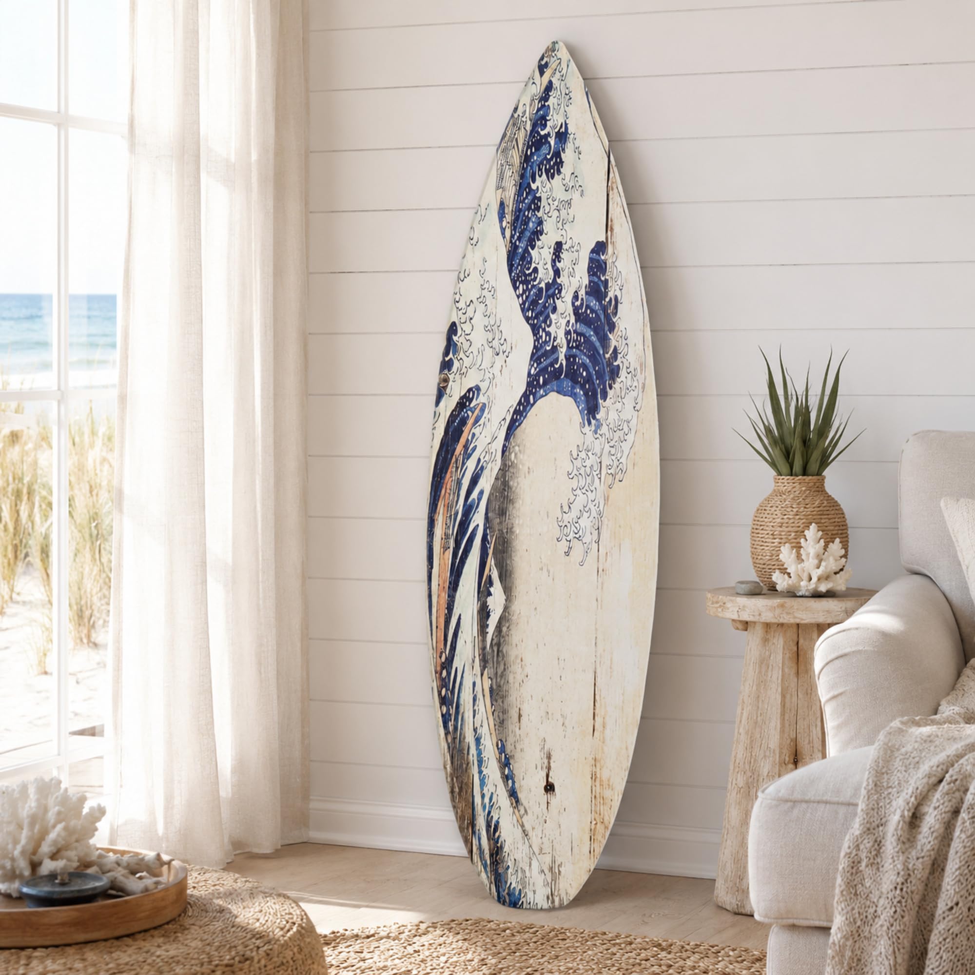 インテリア　アート  絵　海の絵　ビームス　ロキシー　レピドス Amazon.com: American Art Decor Surfboard Plaque Wall Sign - Beach