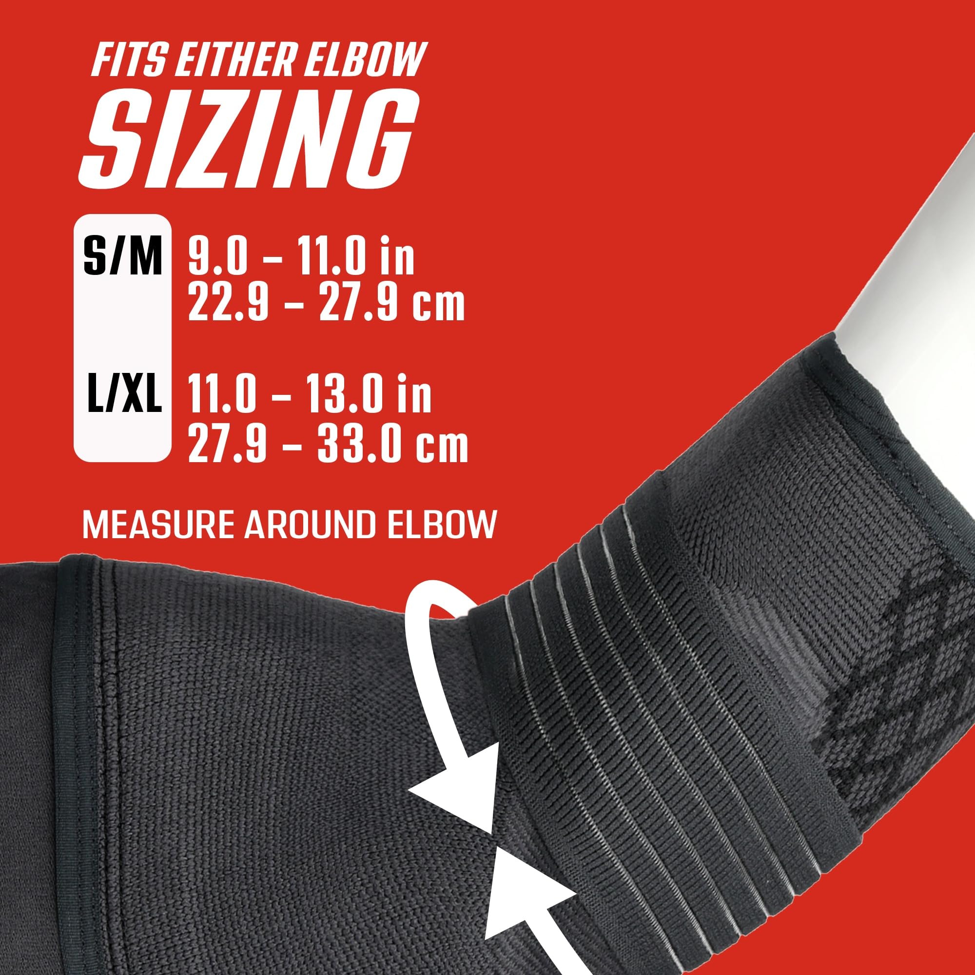 ACE Brand Flex Comfort Compression Elbow Sleeve 208707, L/XL