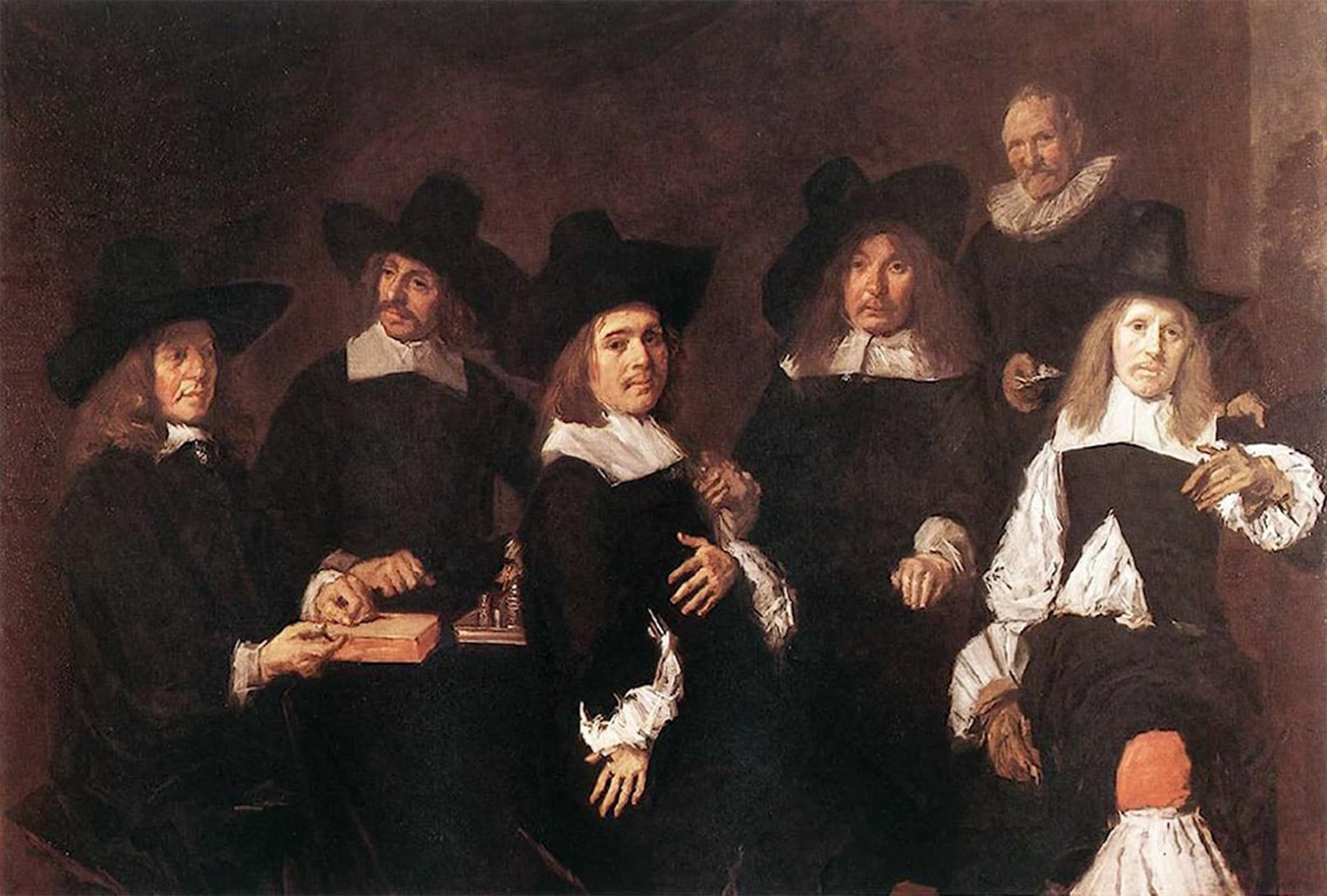 POSTERIIk Famous Print Pop Art Wall Art Graffiti Regents of the Old Men's Alms House by Frans Hals Art Prints for Home Decor 60x90cm