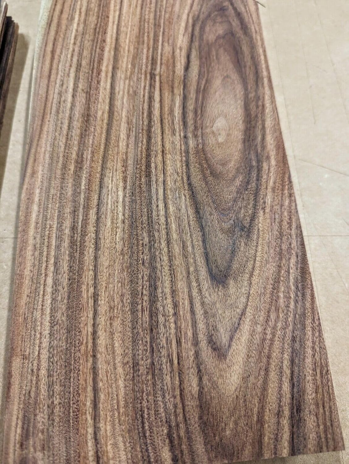 Rosewood South American Santos Wood Veneer 6" x 12" raw no Backing 1/42" Thick