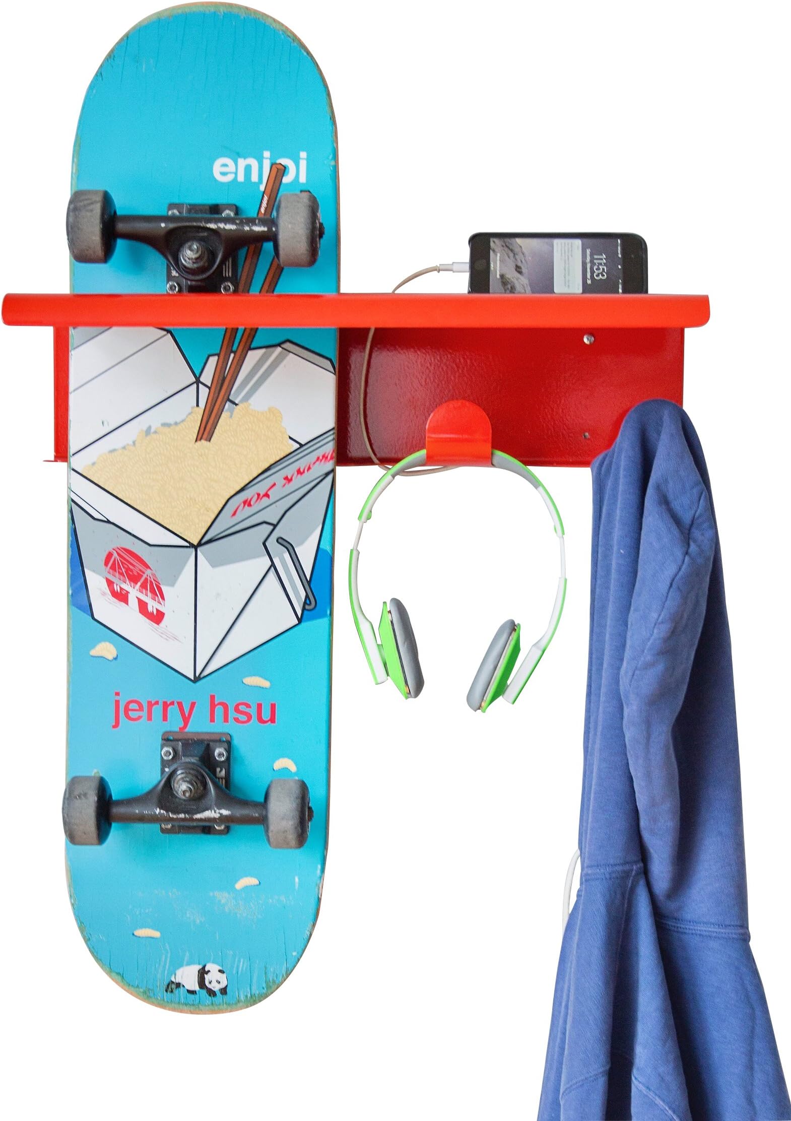 FORZA DESIGNS - Skateboard Wall Mount Rack Hanger Shelf