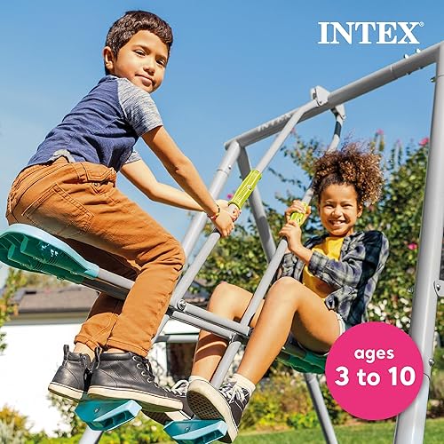 Miniatura 5 de INTEX Juego de columpios resistente para patio trasero con características especiales