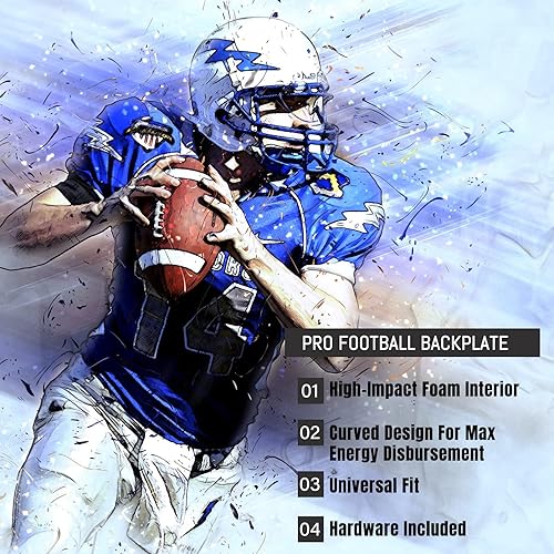 Miniatura 7 de Sports Placa para la espalda de fútbol para hombre, Placas para la espalda de fútbol para hombre, Las espaldas inferiores estarán seguras y con