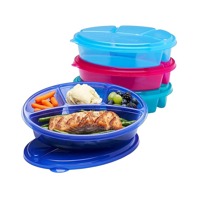 Buy EasyLunchboxes Oval Lunch Boxes Reusable Food