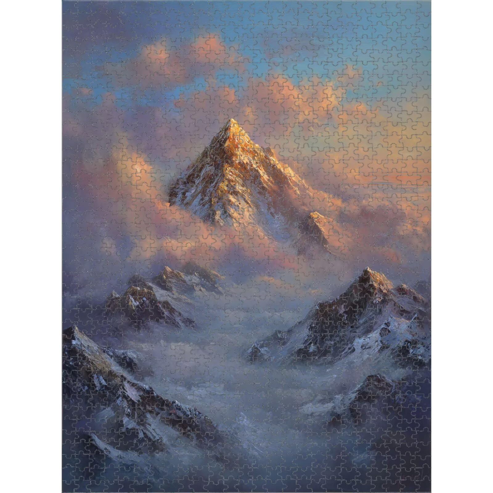 Puzzle 3000 Pezzi - Montagna & Paesaggio - Puzzle in Legno Durevole 1T#2464 | Puzzle in Legno, Tagliati con Precisione, Inchiostro dai Colori Vivaci, Hobby Statico, Decorazione per Casa, Regalo, 87x111cm