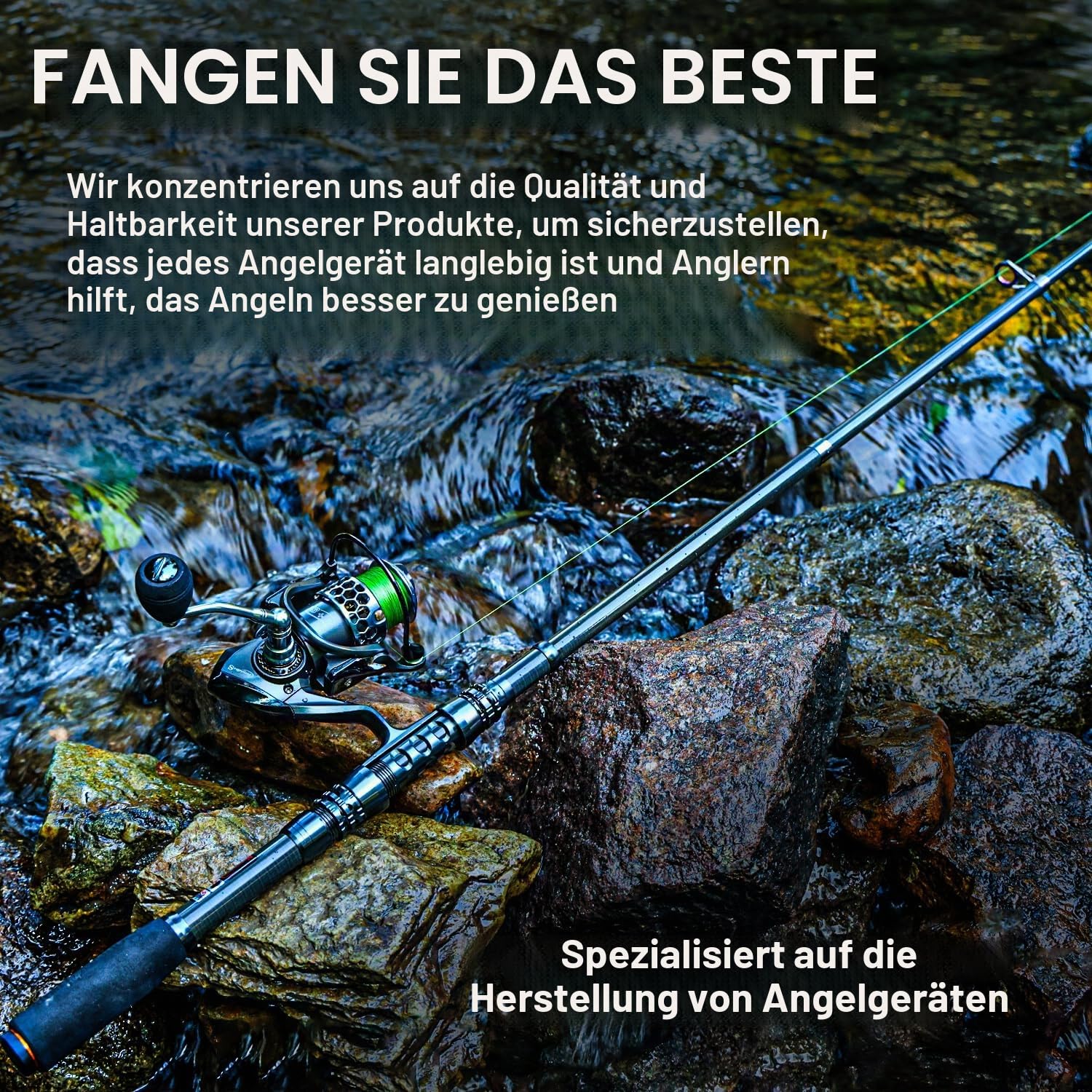 Sougayilang, Teleskopangel/Angelrolle, Kohlefaser-Angelrute/Spinnrollen, ideal für Reisen, zum Angeln in Salzwasser und Süßwasser