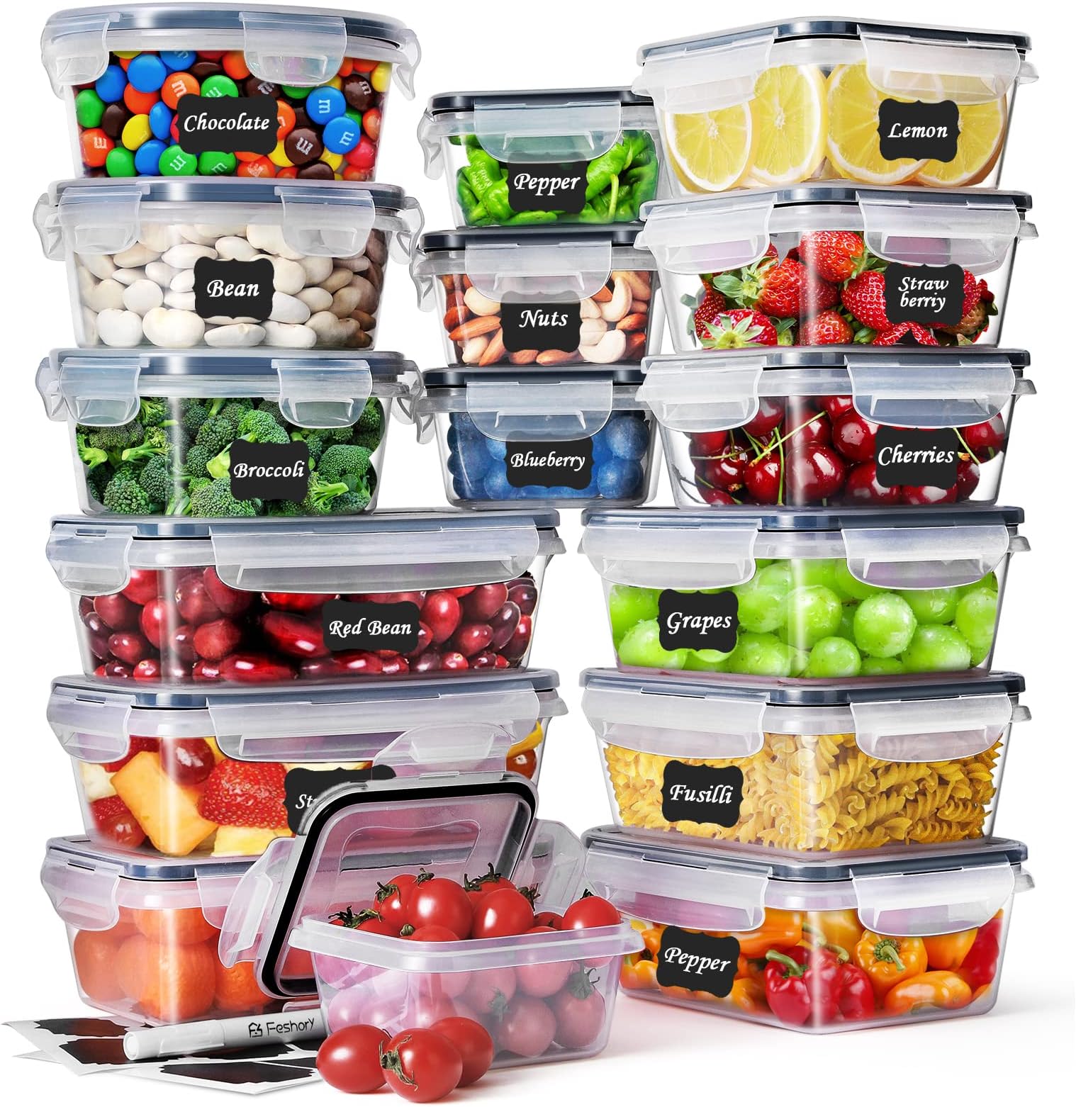 Snapware Total Solution 10pc Rectangle Plastic Food Storage Container ...