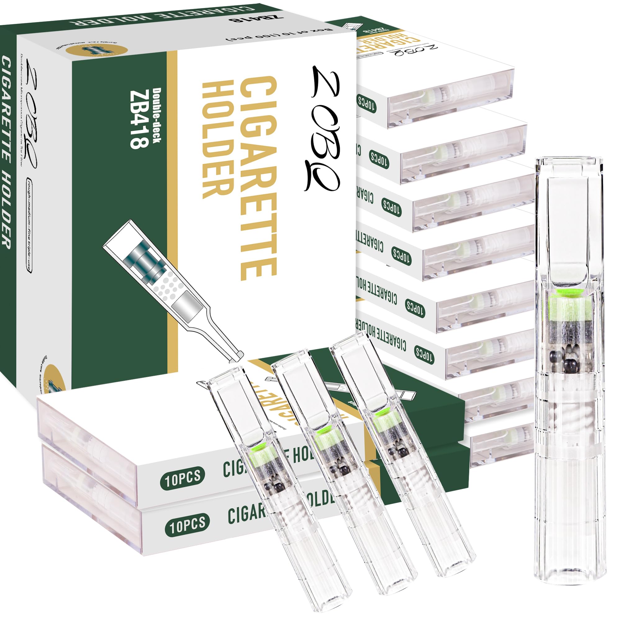 Amazon.com: Disposable Dual-Core Spiral 25-Layer Tar Cigarette Filter -  Coarse, Medium, Fine 3-in-1 Filtering - Hard Tip with Micropore Technology  - Pack of 100