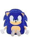 AI ACCESSORY INNOVATIONS Sonic The Hedgehog Backpack for Boys, Plush Padded Bookbag with Adjustable Shoulder Straps, Sonic Schoolbag with 3D Arms, Legs and Ears, Durable School Bag for Kids, Blue