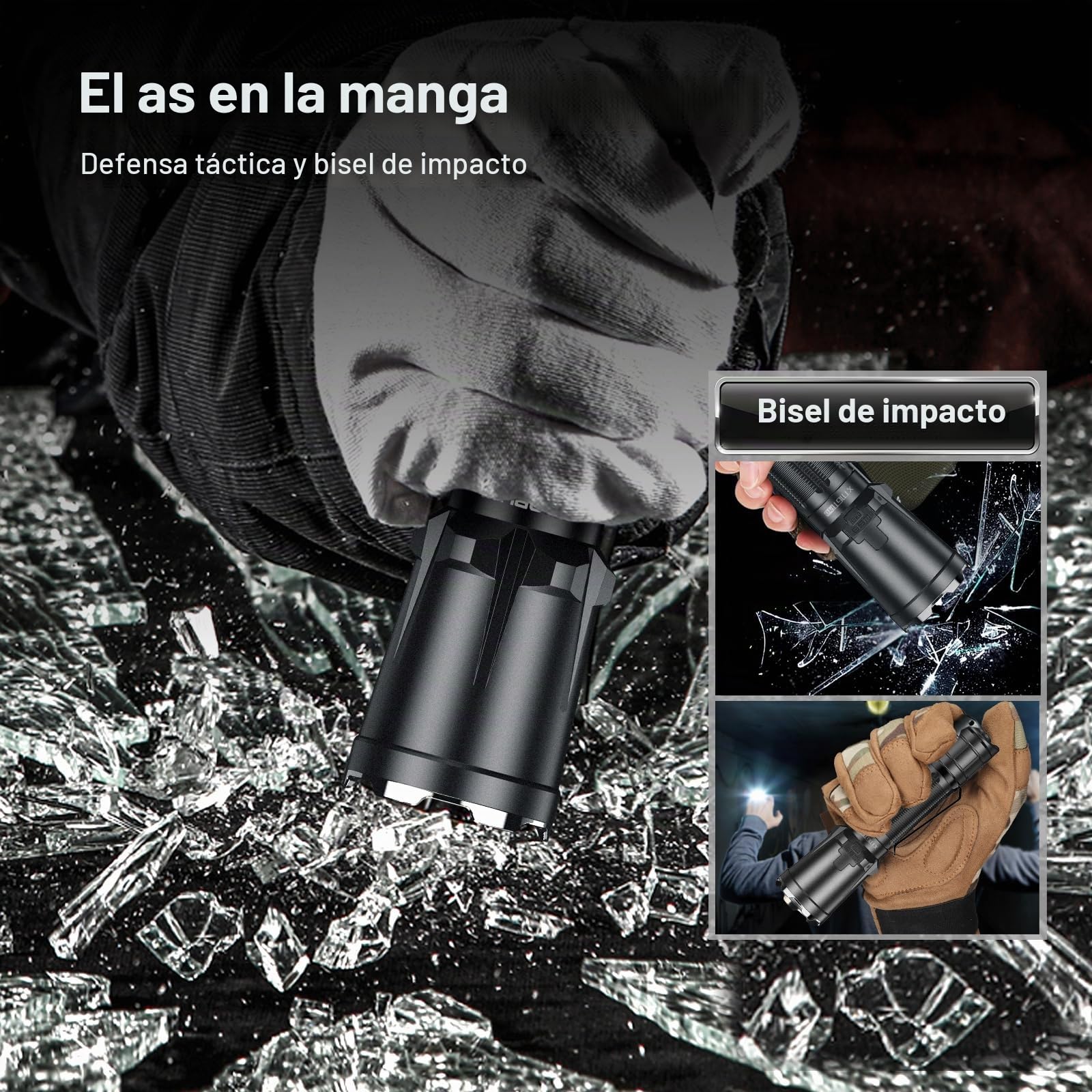klarus XT11GT Pro 3300 lúmenes recargable LED linterna, linterna táctica superbrillante potente para camping, senderismo y emergencias